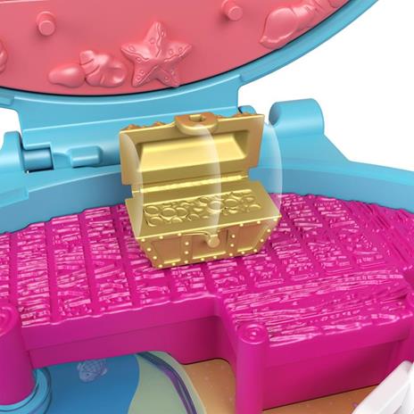 Polly Pocket - Cofanetto Spiaggia dei Delfini e Mare con Micro Bambola Polly, Sirena e Accessori - 5