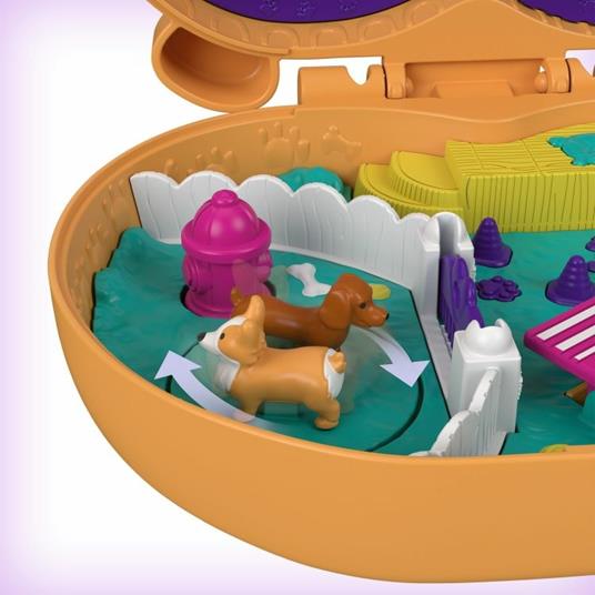 Polly Pocket Cofanetto Coccole Amici a 4 Zampe, con 2 Micro Bambole, Cagnolini e Accessori, Giocattolo per Bambini 4+Anni, GTN13 - 7