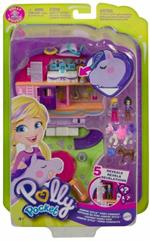 Polly Pocket Cofanetto Maneggio dei cavalli con 2 Micro Bambole, Cavalli e Accessori, Giocattolo per Bambini 4+Anni, GTN14