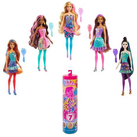 Barbie Color Reveal Serie Party, bambola cambia colore con 7 sorprese incluse, 3+ Anni. Mattel (GTR96) - 8