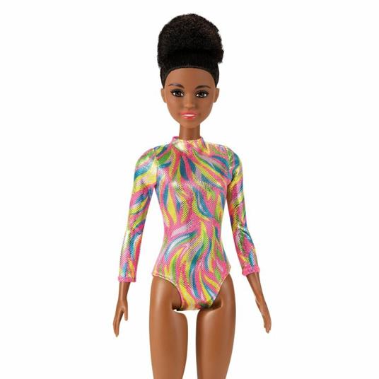 Barbie Ginnasta, Bambola Bruna con Body Metallizzato e Tanti Accessori,  Giocattolo per Bambini 3+Anni, GTW37 - Barbie - Bambole Fashion -  Giocattoli