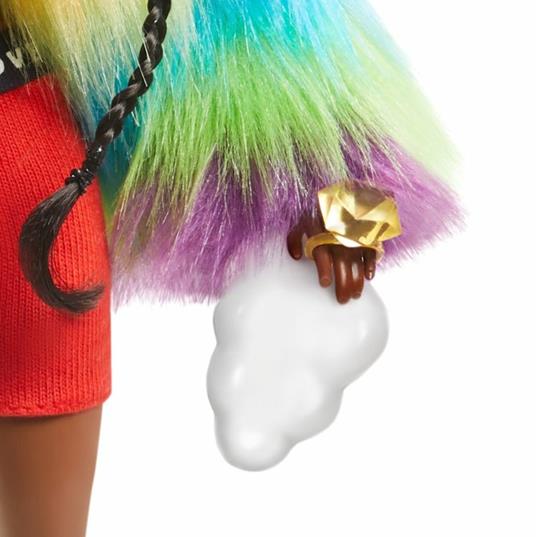 Barbie Extra Bambola Afroamericana con capelli cotonati, 10 Accessori alla Moda, Giocattolo per Bambini 3+ Anni - 10