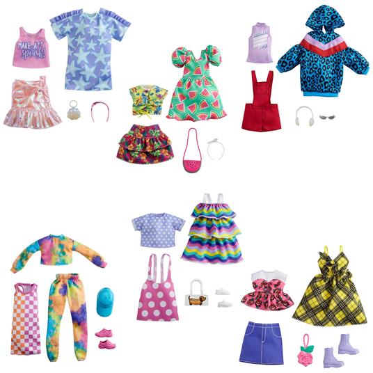 Barbie Abiti: 2 Outfit E 2 Accessori Per Bambola Barbie