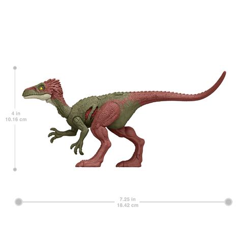 Jurassic World Dominion - Dinosauro danno estremo "Coelurus" - Dinosauro giocattolo articolato da 18 cm - 7