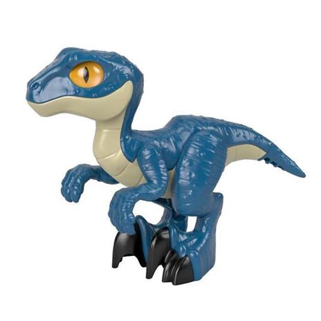 Imaginext Jurassic World Dinosauro Velociraptor XL con Zampe Mobili, Giocattolo per Bambini 3+Anni,GWP07 - 3