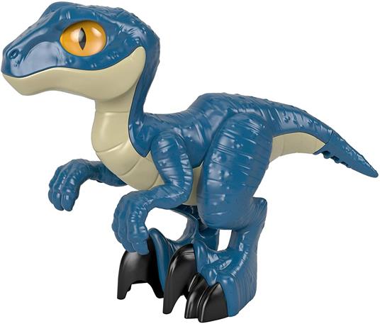 Imaginext Jurassic World Dinosauro Velociraptor XL con Zampe Mobili, Giocattolo per Bambini 3+Anni,GWP07 - 6