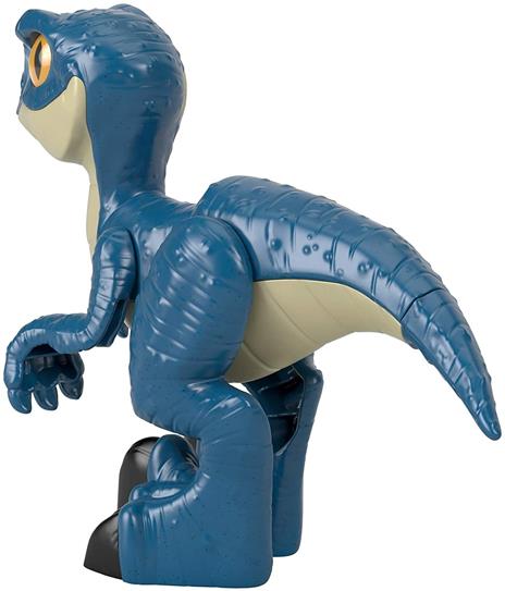 Imaginext Jurassic World Dinosauro Velociraptor XL con Zampe Mobili, Giocattolo per Bambini 3+Anni,GWP07 - 7