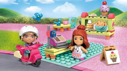Mega Construx- Playset Pasticceria con Micro Bambole Barbie e Ken e Tanti Accessori, Giocattolo da Costruire - 3
