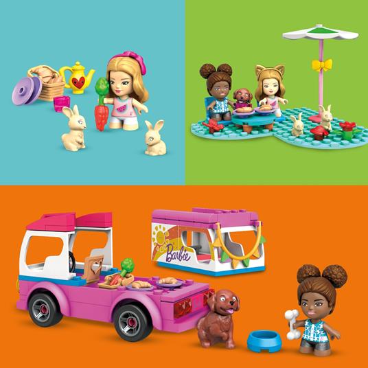 Mega Construx - Barbie Camper dei Sogni, Giocattolo da Costruzione con oltre 120 pezzi, per Bambini 5+ Anni - 4