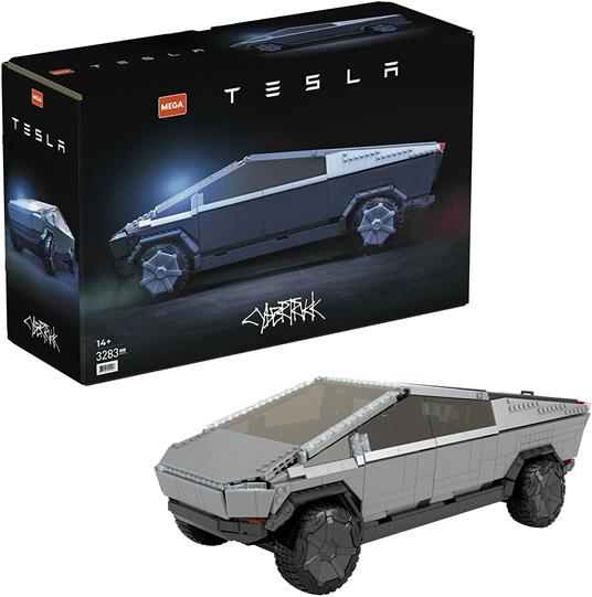 Mega Construx - Tesla Cybertruck, Veicolo Da Costruzione Con Oltre 3.000 Pezzi, Per Adulti E Bambini 4+ Anni