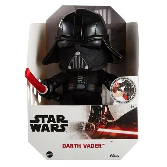 Star Wars - Peluche Darth Vader Star Wars, circa 20 cm, con spada laser - Peluche - Dai 3 anni