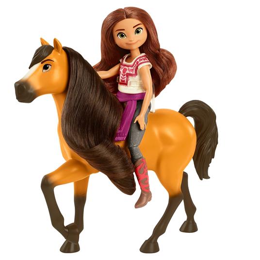 Spirit Cavallo con lunga criniera e Bambola Lucky con 7 articolazioni mobili, Giocattolo per Bambini 3+ anni. Mattel (GXF21) - 6
