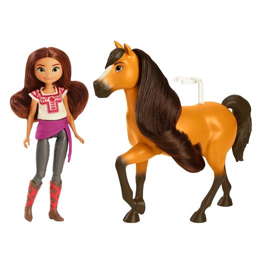 Spirit Cavallo con lunga criniera e Bambola Lucky con 7 articolazioni mobili, Giocattolo per Bambini 3+ anni. Mattel (GXF21) - 7
