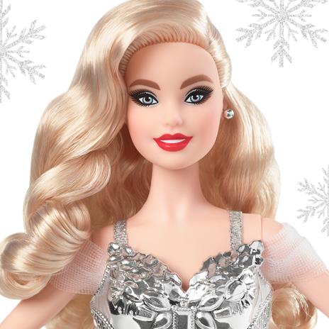Barbie Magia delle Feste 2021, Bambola da collezione in abito argento. Mattel (GXL18) - 2