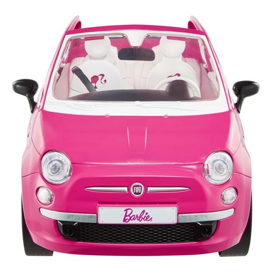 Barbie Fiat 500 Rosa, Veicolo con bambola inclusa, Giocattolo per Bambini 3+ Anni. Mattel (GXR57) - 4