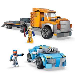 Giocattolo Mega Construx Hot Wheels Camion Trasportatore, set di costruzioni con 355 mattoncini. Mattel (GYG66) Hot Wheels