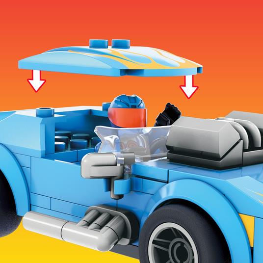 Mega Construx Hot Wheels Camion Trasportatore, set di costruzioni con 355 mattoncini. Mattel (GYG66) - 5