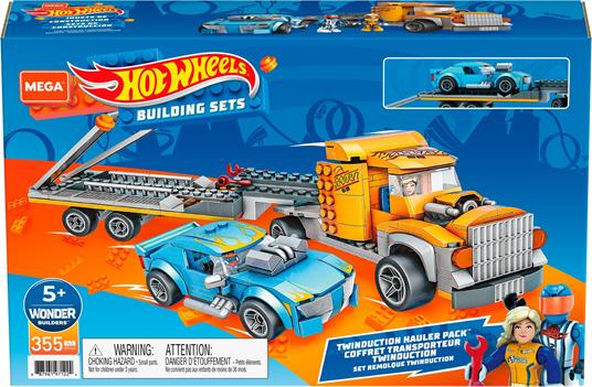 Mega Construx Hot Wheels Camion Trasportatore, set di costruzioni con 355 mattoncini. Mattel (GYG66) - 7