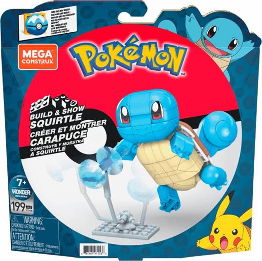 Mega Construx Pokémon Squirtle Set di costruzioni da costruire ed esporre,  giocattolo per bambini - 3
