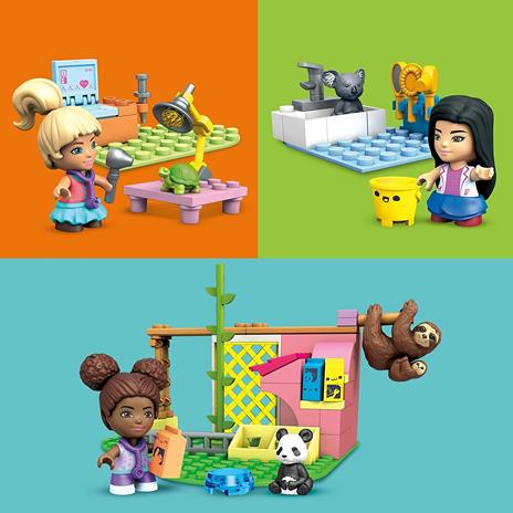 Barbie- Mega Construx Barbie Centro Veterinario e di Toelettatura Animali, Giocattolo per Bambini 4+Anni, GYH09 - 4