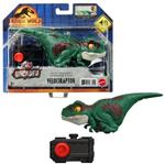 Jurassic World - Il Dominio UncagedClick TrackerVelociraptor Action Figure, verde, con movimenti interattivi, suoni e controllo clic, Giocattolo per Bambini 4+ Anni, GYN41