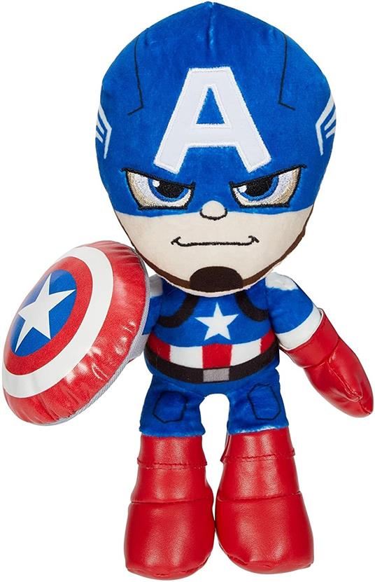 Marvel- Peluche Captain America, Giocattolo per Bambini 3+Anni, GYT42