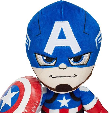 Marvel- Peluche Captain America, Giocattolo per Bambini 3+Anni, GYT42 - 2