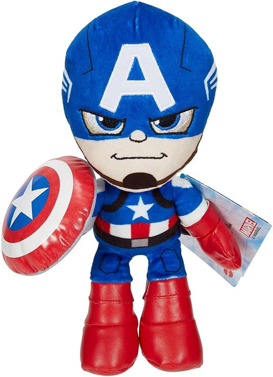 Marvel- Peluche Captain America, Giocattolo per Bambini 3+Anni, GYT42 - 6