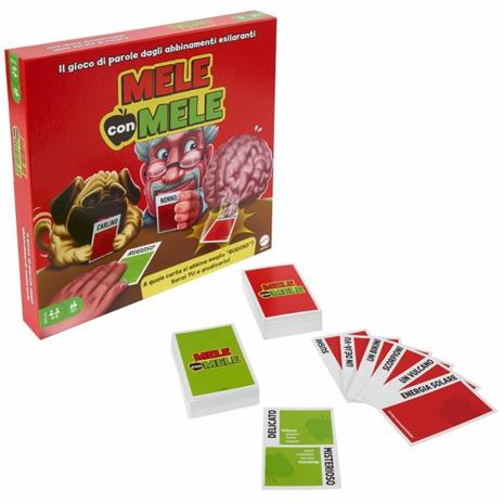 Mattel Games. Mele con Mele Party Box gioco da tavolo con oltre 500 carte da abbinare, 7+anni - 6