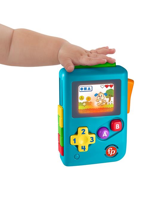 Fisher-Price Ridi & Impara Baby Console Gioca e Vai, Giocattolo educatico con musica, suoni e frasi. - 3