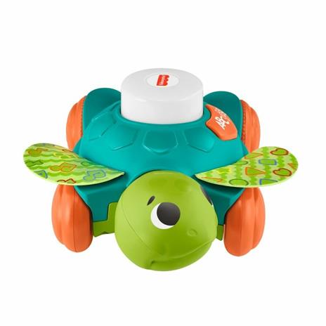 Fisher-Price Tartaruga Gattona con me, giocattolo per imparare a camminare con luci e suoni, 9+mesi - 3