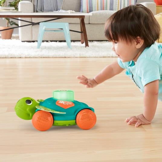 Fisher-Price Tartaruga Gattona con me, giocattolo per imparare a camminare con luci e suoni, 9+mesi - 5