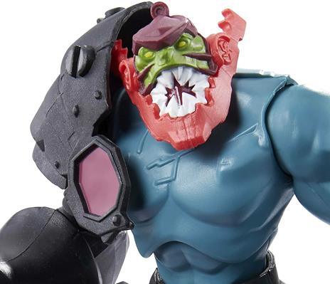 Masters of the Universe - He-Man e The Masters of the Universe, Personaggio Trap Jaw Snodato con Potente Mossa d'Attacco e Accessori, Giocattolo per Bambini 4+ Anni, HBL69 - 3