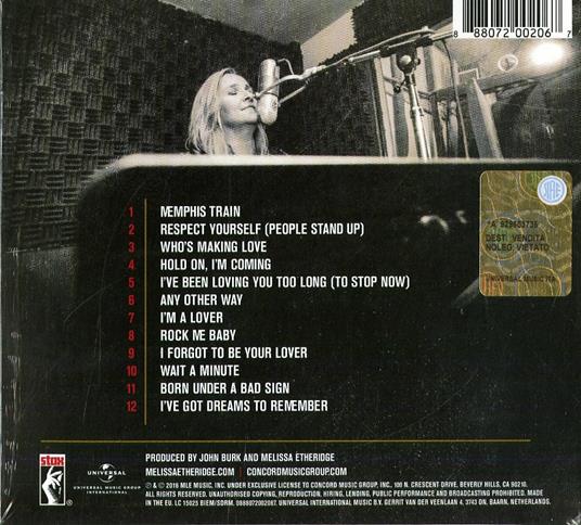 Memphis Rock and Soul - CD Audio di Melissa Etheridge - 2
