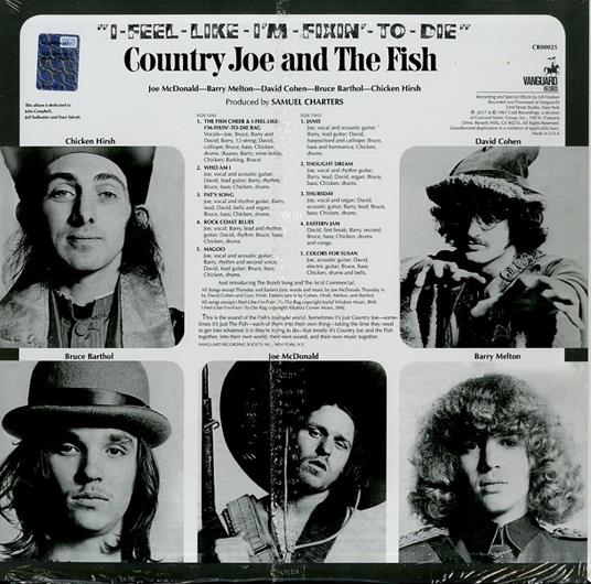 I Feel Like I'm Fixin to Die - Vinile LP di Country Joe & the Fish - 2