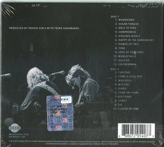 Live with the University of Colorado Symphony Orchestra - CD Audio di Indigo Girls,University of Colorado Symphony Orchestra - 2