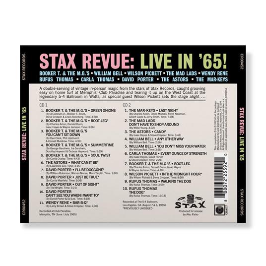 Stax Revue. Live in '65! - CD Audio - 3