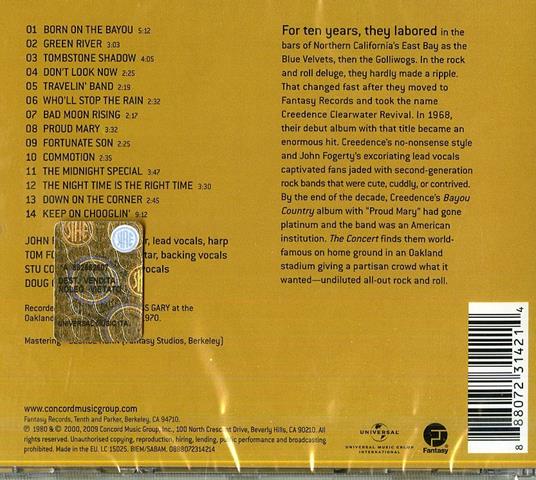 The Concert (Remastered) - CD Audio di Creedence Clearwater Revival - 2
