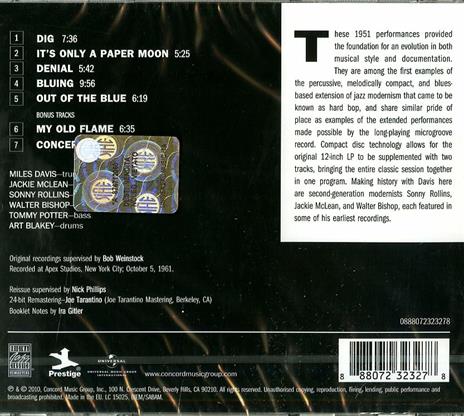 Dig - CD Audio di Miles Davis,Sonny Rollins - 2