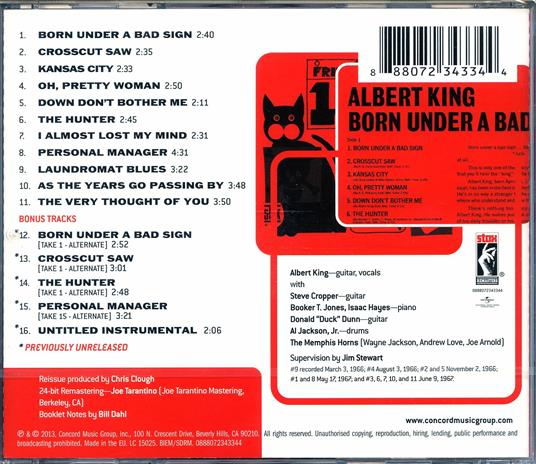 Born Under a Bad Sign (Remastered Edition + Bonus Tracks) - CD Audio di Albert King - 2