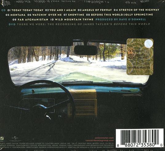 Before This World (Special Edition) - CD Audio + DVD di James Taylor - 2