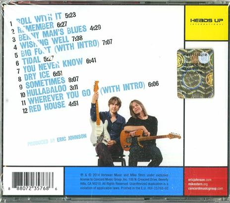 Eclectic - CD Audio di Eric Johnson,Mike Stern - 2
