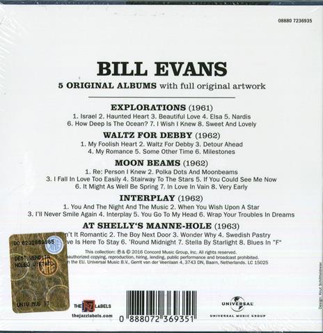 5 Original Albums - CD Audio di Bill Evans - 2