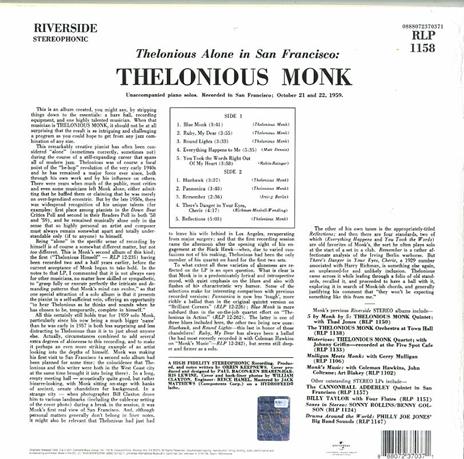 Alone in San Francisco (Limited Edition) - Vinile LP di Thelonious Monk - 2