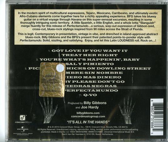 Perfectamundo - CD Audio di Billy Gibbons - 2
