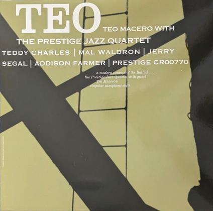 Prestige Jazz Quartet - Teo - Vinile LP di Teo Macero