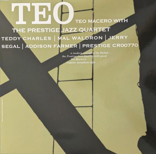 Prestige Jazz Quartet - Teo - Vinile LP di Teo Macero
