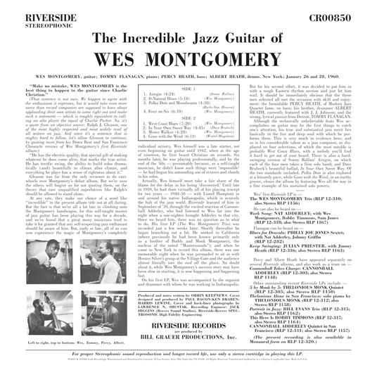 The Incredible Jazz Guitar Of Wes Montgomery - Vinile LP di Wes Montgomery - 2