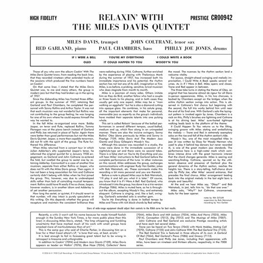 Relaxin' - Vinile LP di Miles Davis - 2