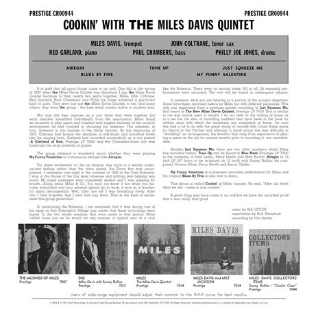 Cookin' - Vinile LP di Miles Davis - 2